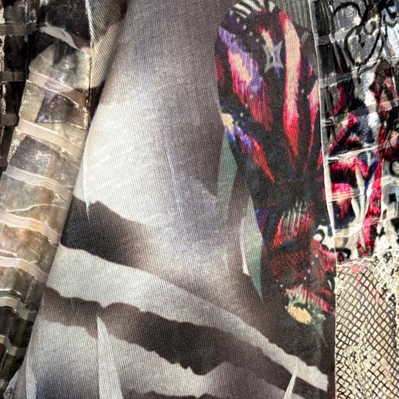 Bohemian open front duster jacket size L to xl - Picture 8 of 9